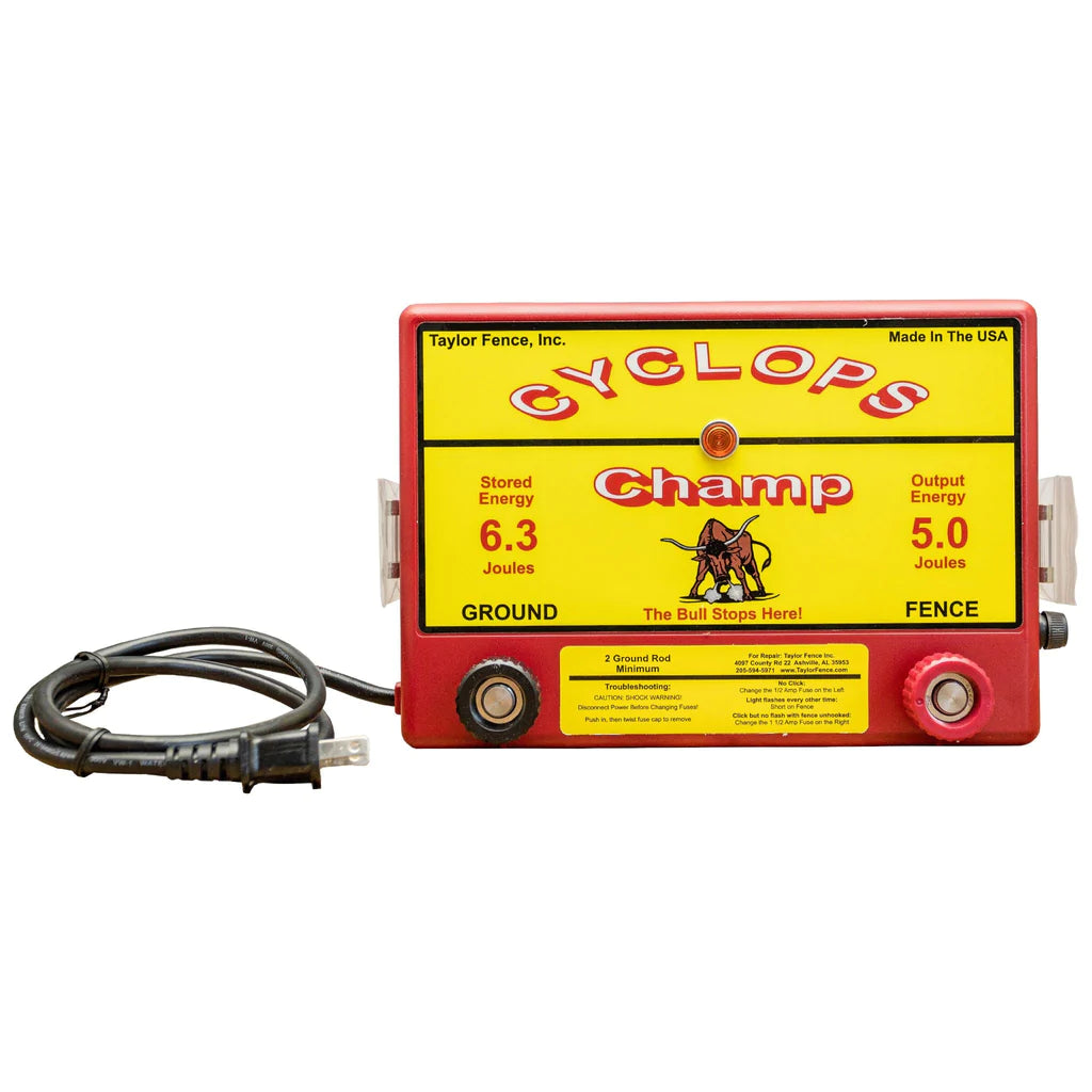 Cyclops Champ 5 Joule AC Charger: Powerful Electric Fence Cyclops Champ 5 Joule AC Charger: Powerful Electric Fence