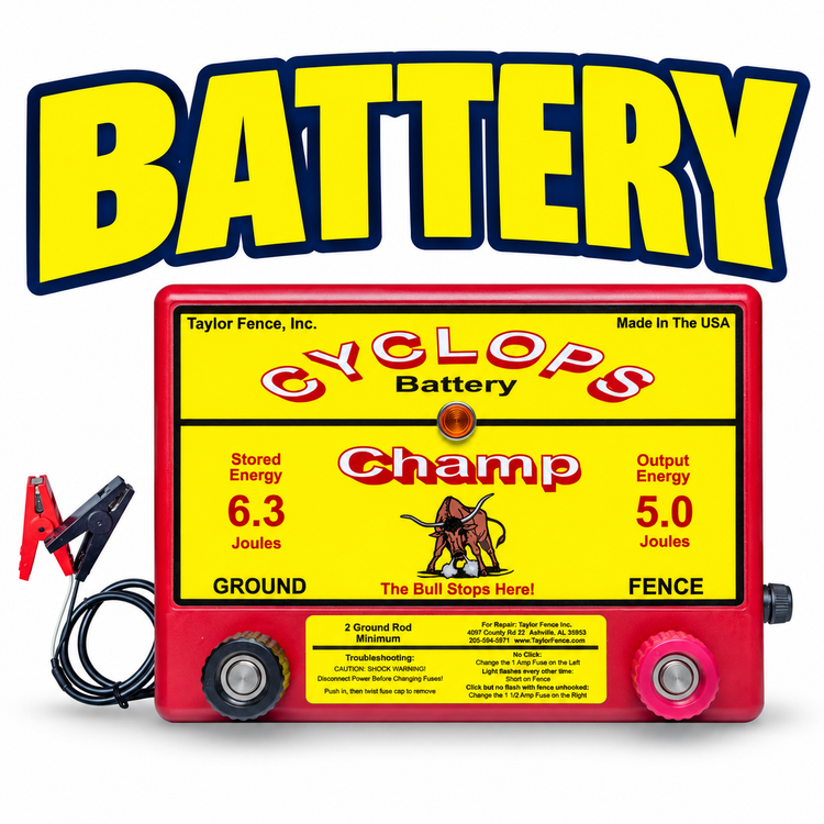 Cyclops Battery Electric Fence Chargers