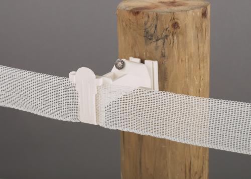 WOOD POST TAPE INSULATOR - White