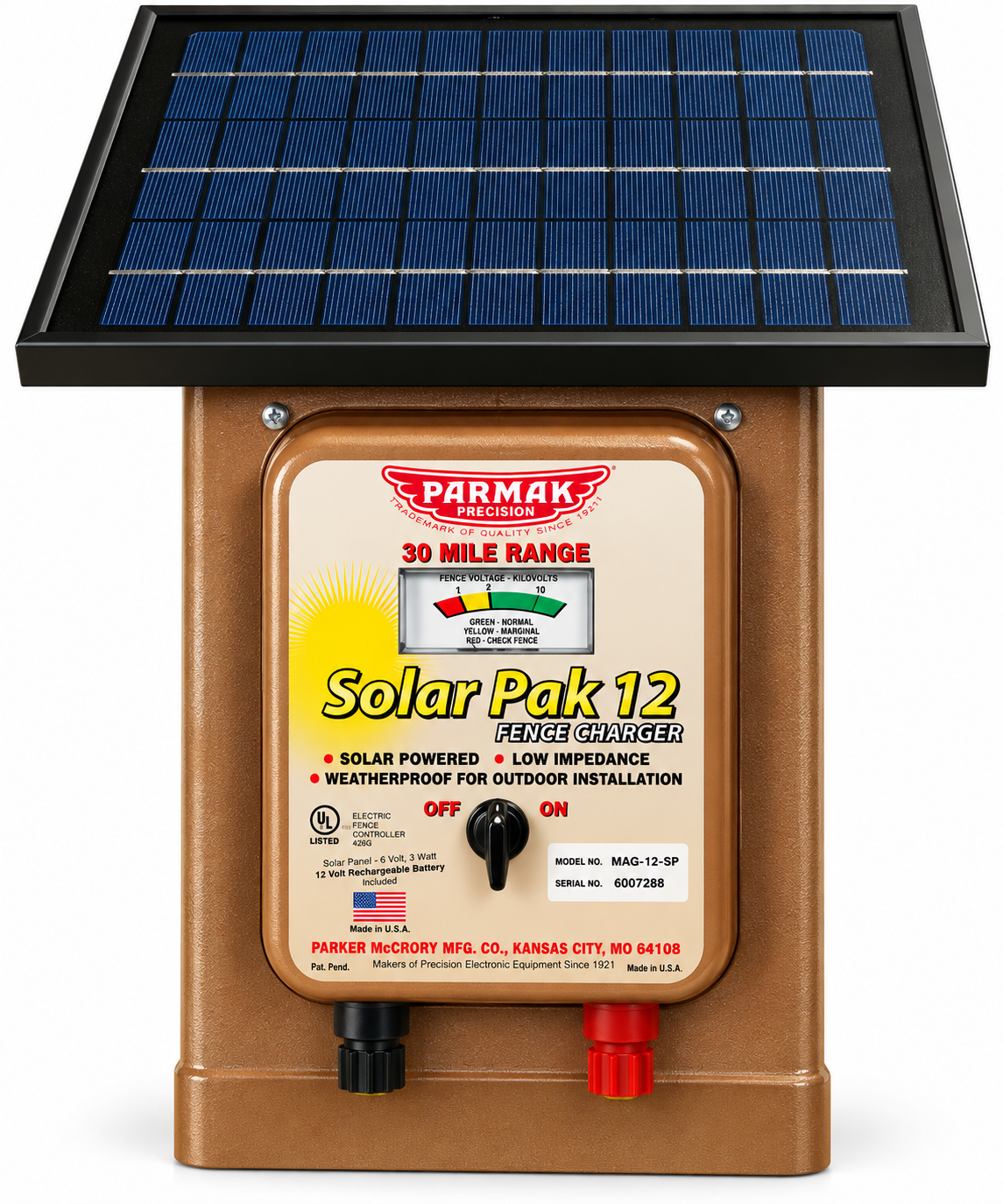 Parmak Magnum Solar-Pak 12 Solar Electric Fence Charger